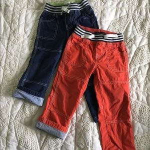 MINI BODEN Boys Lined Mariner Pants Size 3